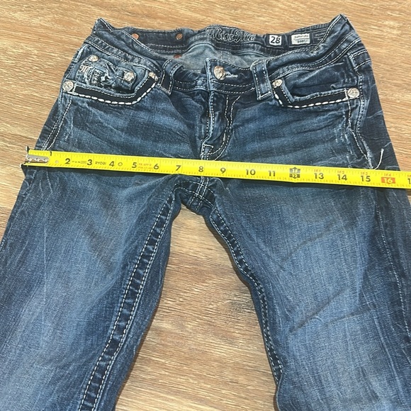 Miss Me sequin boot cut jeans size 28 34 inseam - Picture 14 of 16